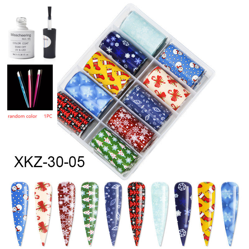 Nail Art Transfer Foils Set Of 12 - NJPH Best Selling 