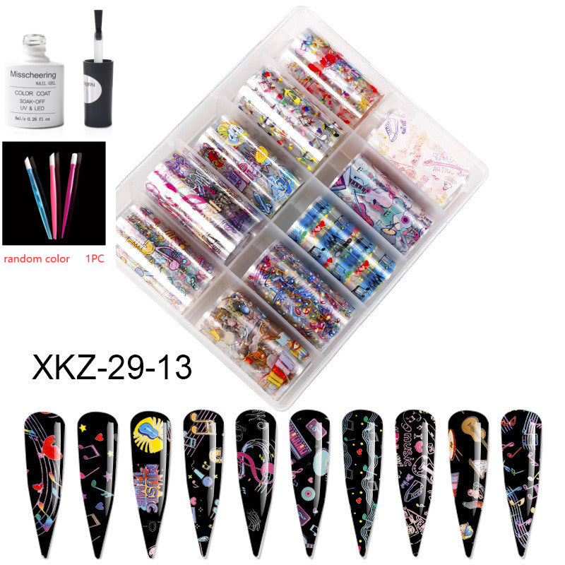 Nail Art Transfer Foils Set Of 12 - NJPH Best Selling 