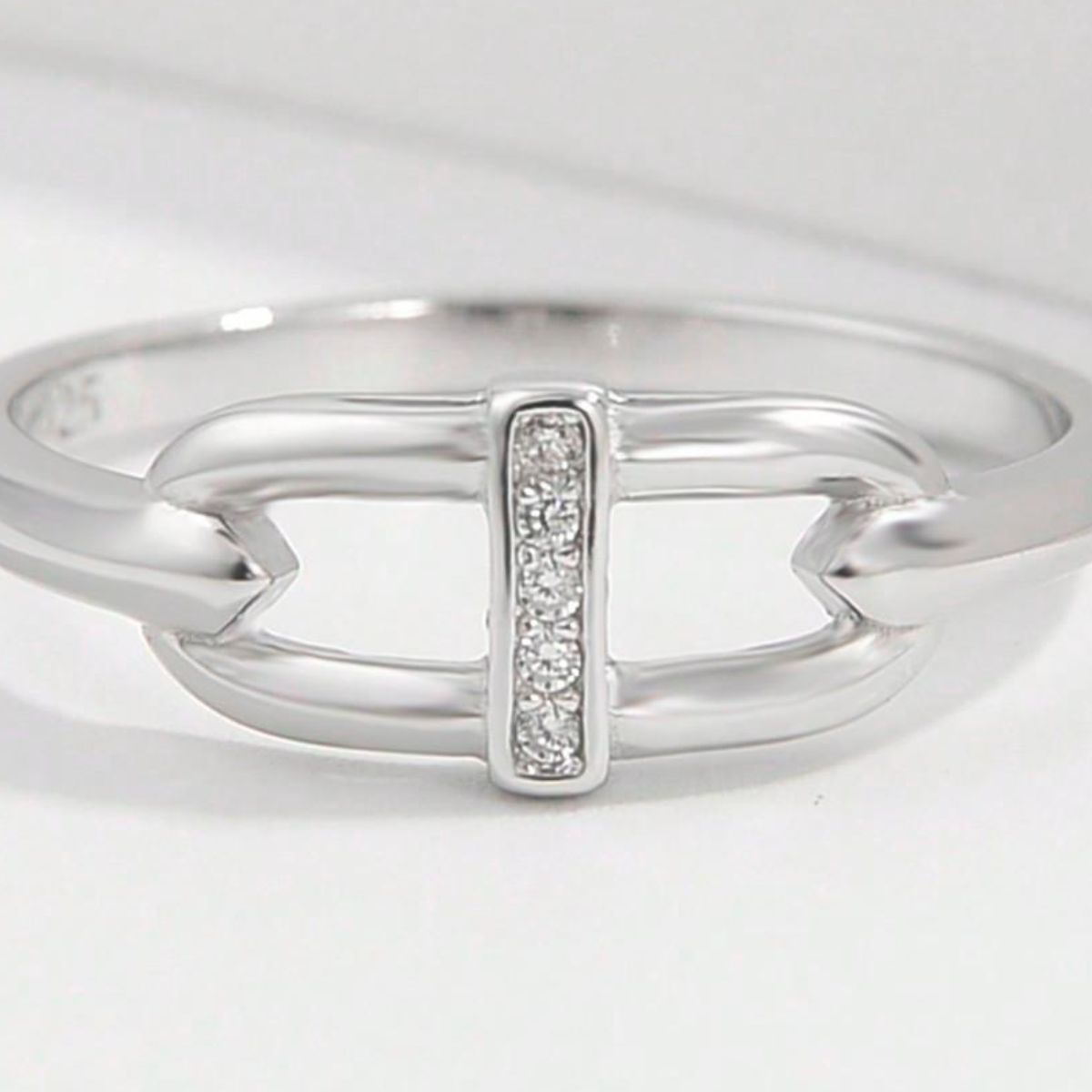 925 Sterling Silver Inlaid Zircon Ring - NJPH Best Selling 