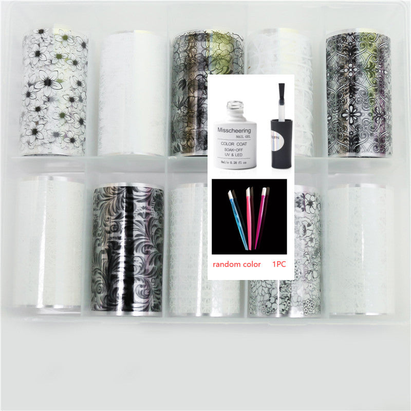 Nail Art Transfer Foils Set Of 12 - NJPH Best Selling 