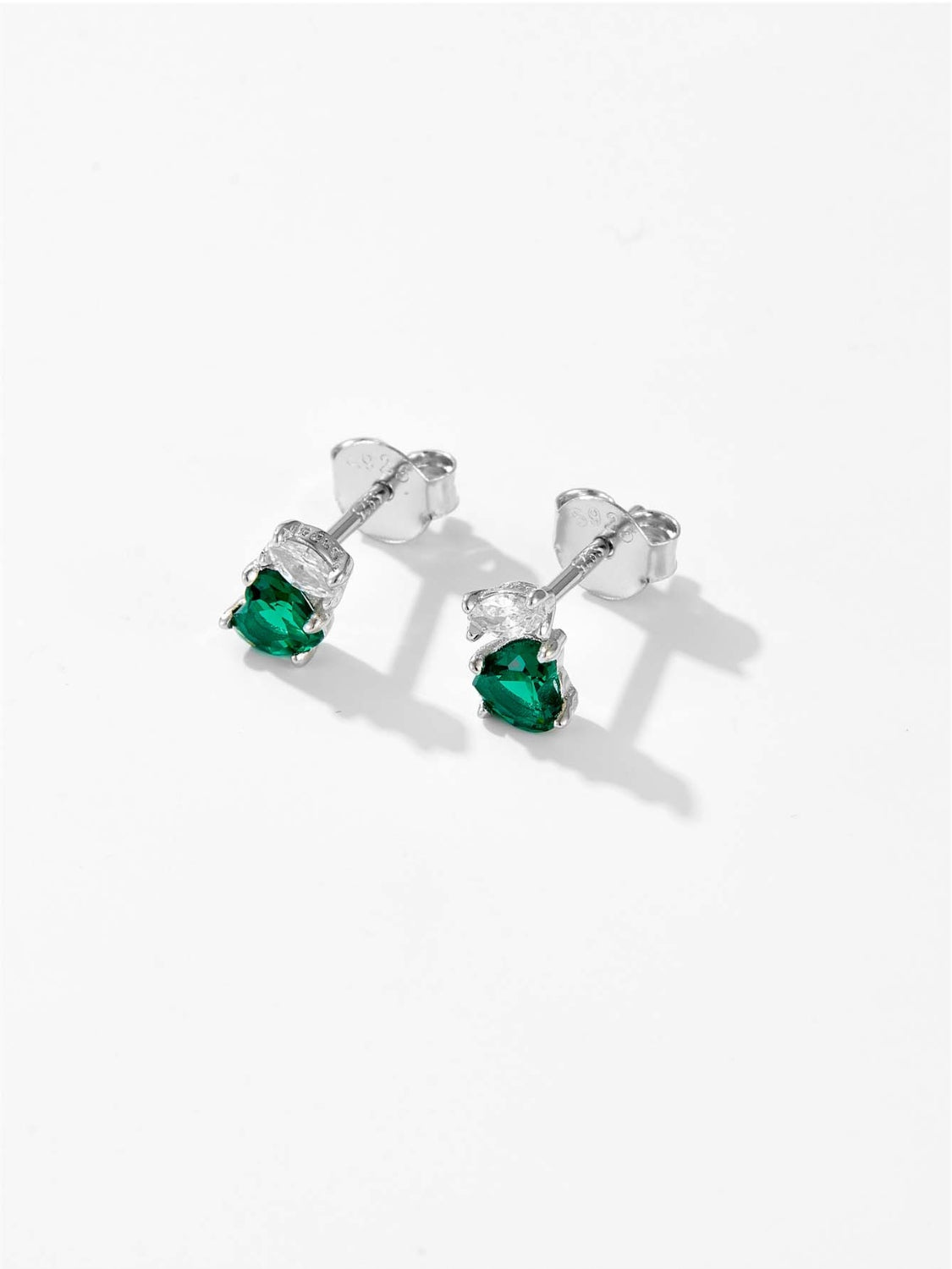 925 Sterling Silver Inlaid Zircon Stud Earrings - NJPH Best Selling 