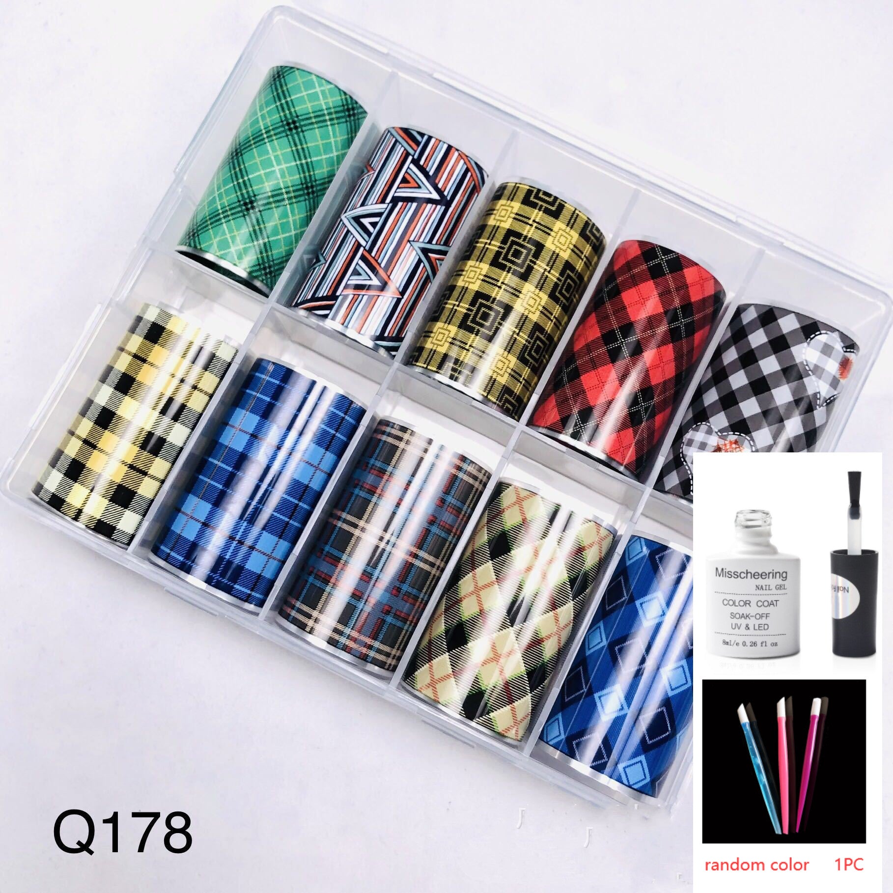 Nail Art Transfer Foils Set Of 12 - NJPH Best Selling 