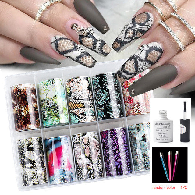 Nail Art Transfer Foils Set Of 12 - NJPH Best Selling 