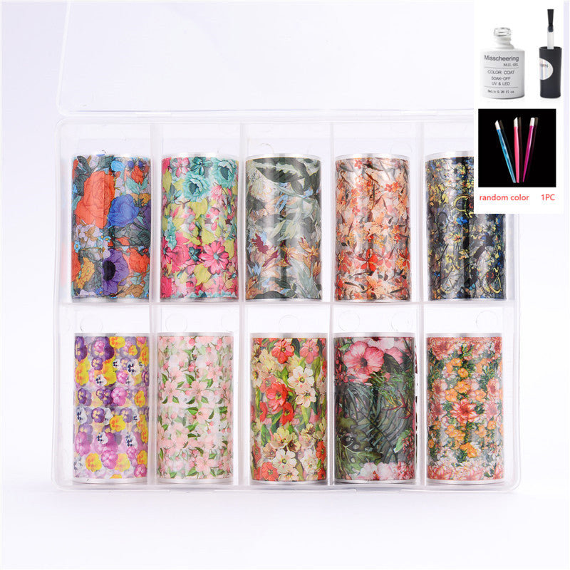 Nail Art Transfer Foils Set Of 12 - NJPH Best Selling 