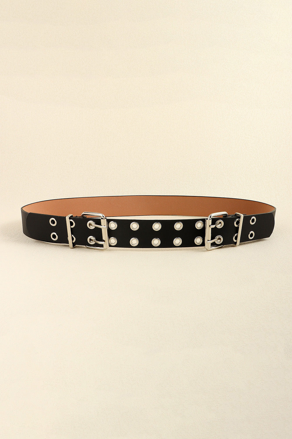 PU Leather Two Row Eyelet Belt - NJPH Best Selling 