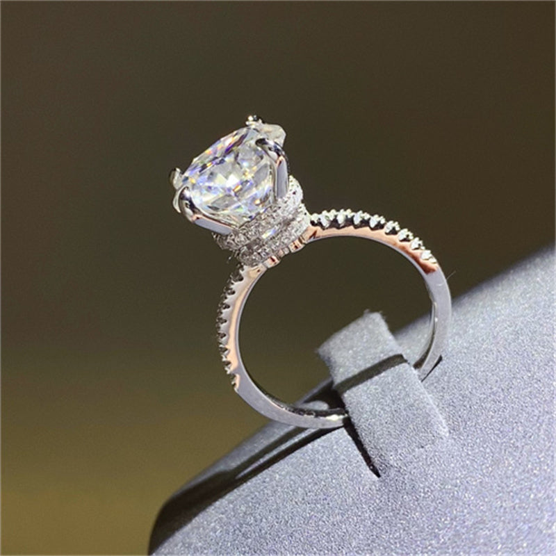 5 Carat Moissanite 925 Sterling Silver Ring - NJPH Best Selling 