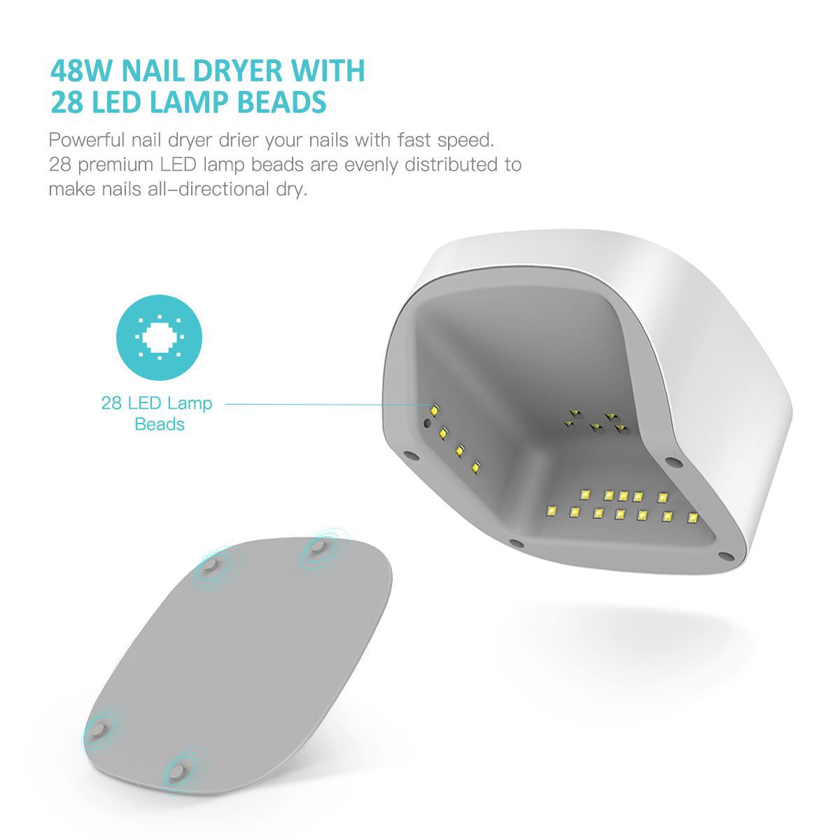 Wireless charging nail phototherapy machine - NJPH Best Selling 