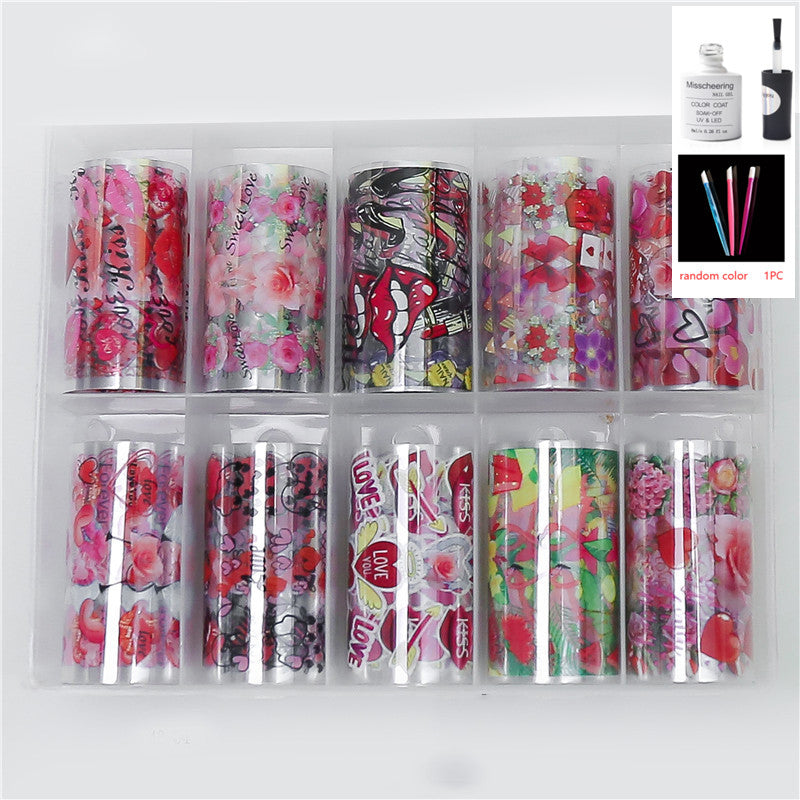 Nail Art Transfer Foils Set Of 12 - NJPH Best Selling 