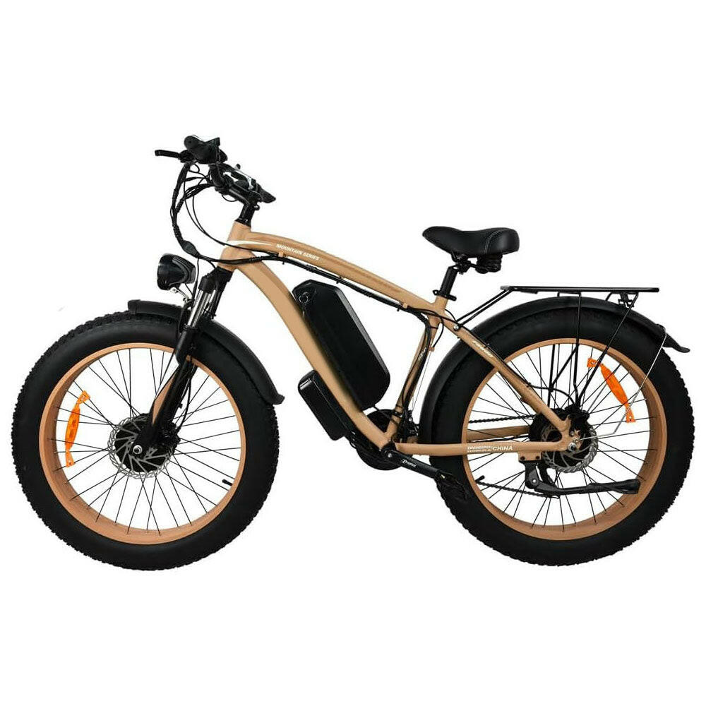 Khaki Electric Bike Adults 2000W - Electric Bike With 26 Inches Fat Tire 20AH Removable Battery, 21 Speed For Electric Mountain Ebike - NJPH Best Selling 