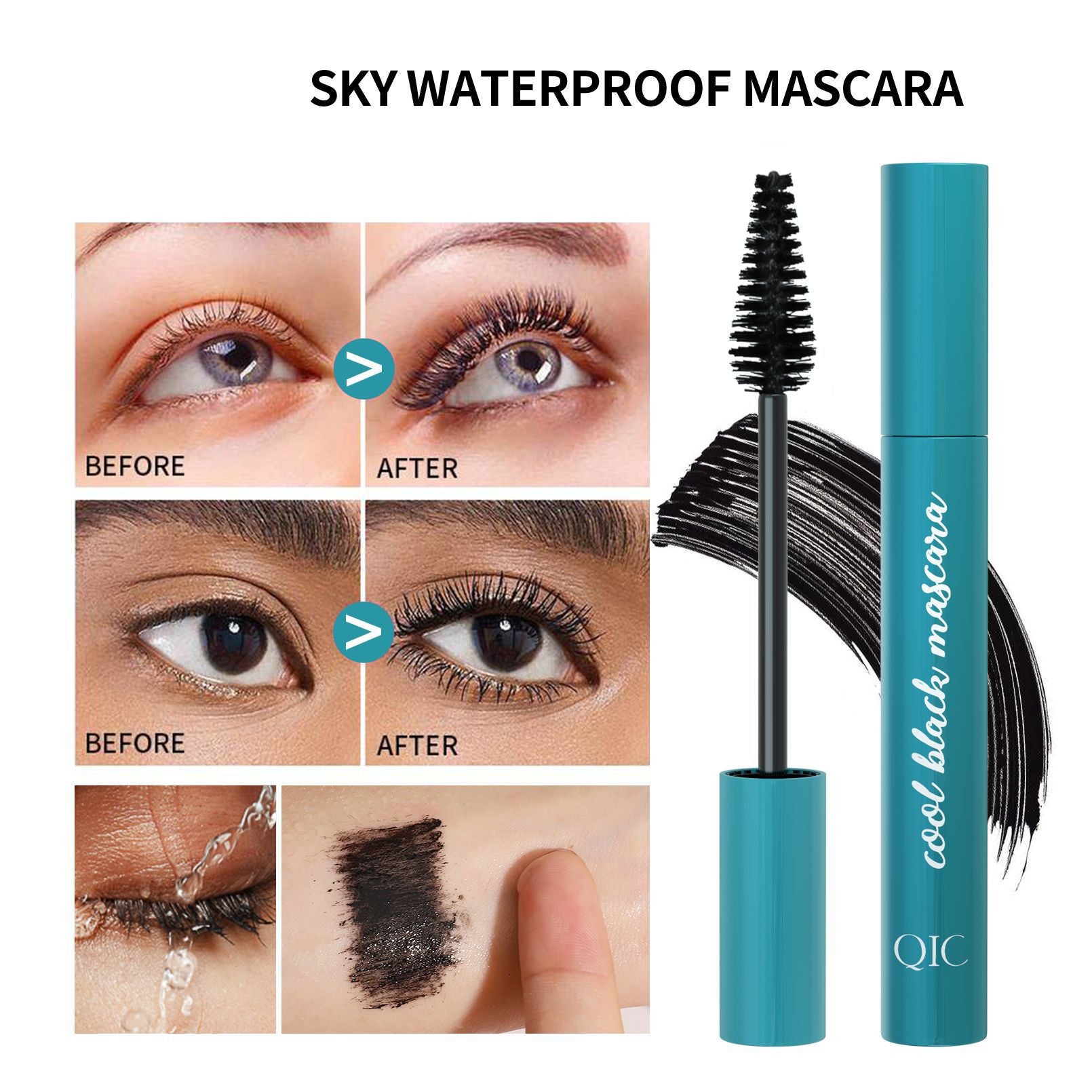 Mascara Waterproof Not Smudge - NJPH Best Selling 