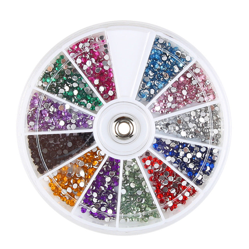 Diamond fake nails domestic rhinestones 12 colors - NJPH Best Selling 