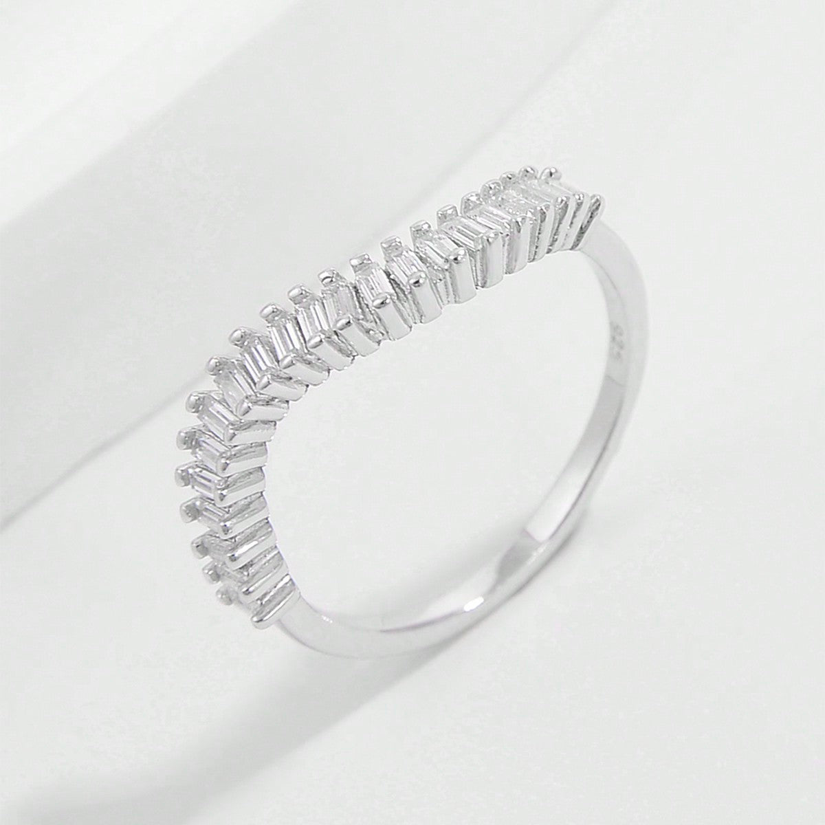 925 Sterling Silver Inlaid Zircon Ring - NJPH Best Selling 