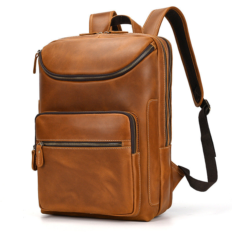 Leather Backpack Vintage Backpack Men's Cowhide - NJPH Best Selling 