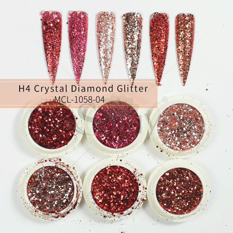 Glitter Set Mermaid Aurora Nail Powder - NJPH Best Selling 