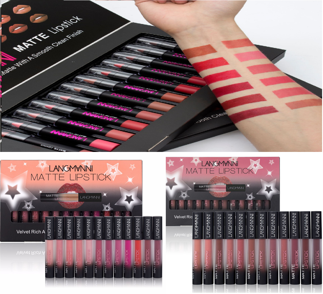 Matte Lipstick Waterproof Long-lasting Velvet Lipstick Set - NJPH Best Selling 