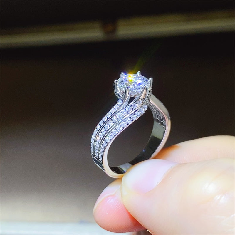 1 Carat Moissanite 925 Sterling Silver Ring - NJPH Best Selling 