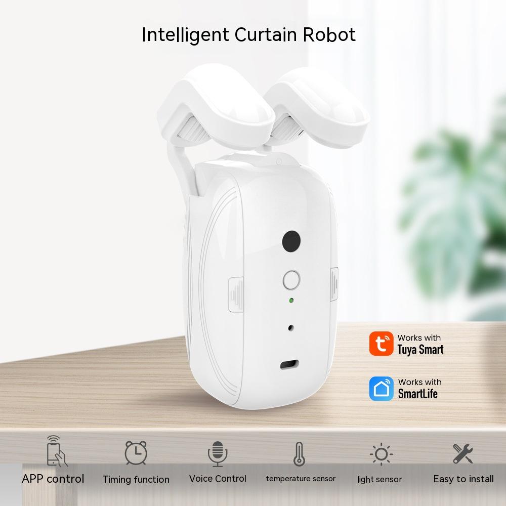 Wifi Curtain Robot Smart Home Roman Rod Electric Curtain Companion - NJPH Best Selling 