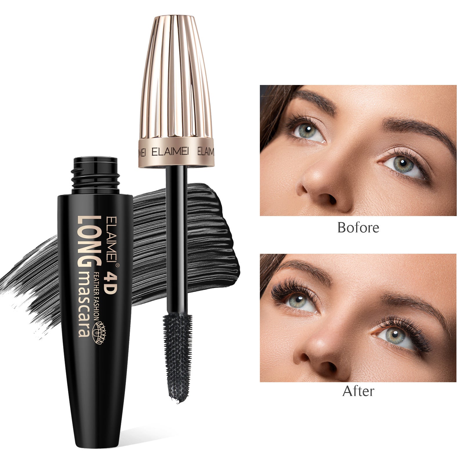 Long 4D Curling SUNFLOWER Durable Mascara - NJPH Best Selling 