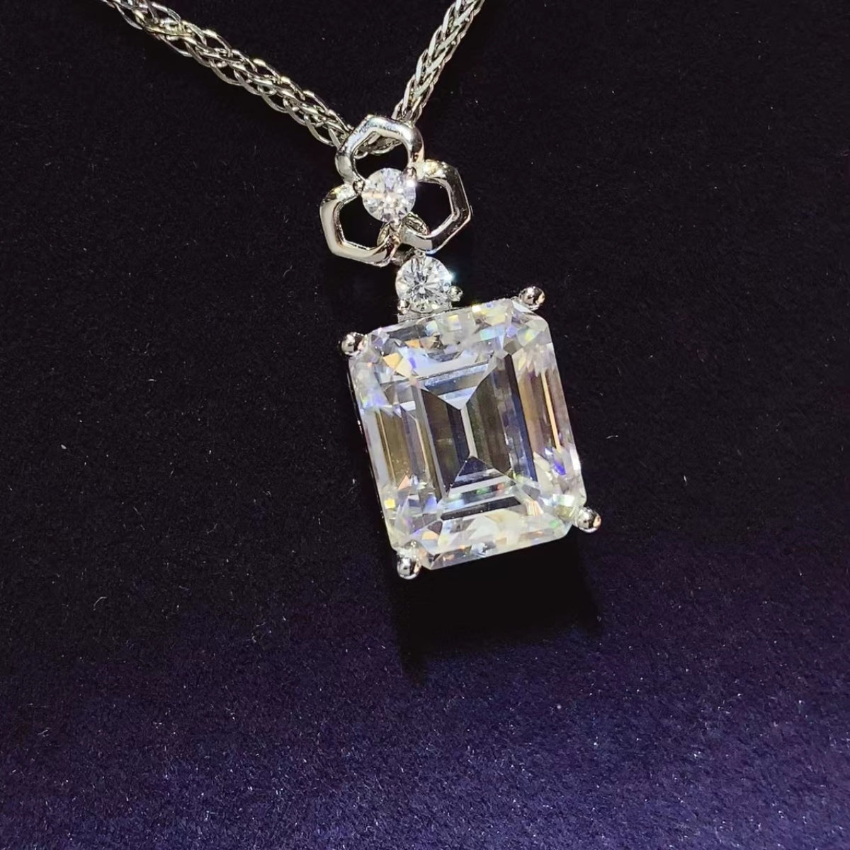 5 Carat Moissanite 925 Sterling Silver Necklace - NJPH Best Selling 