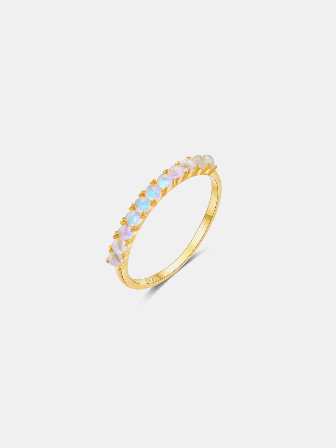 925 Sterling Silver Inlaid Opal Ring - NJPH Best Selling 