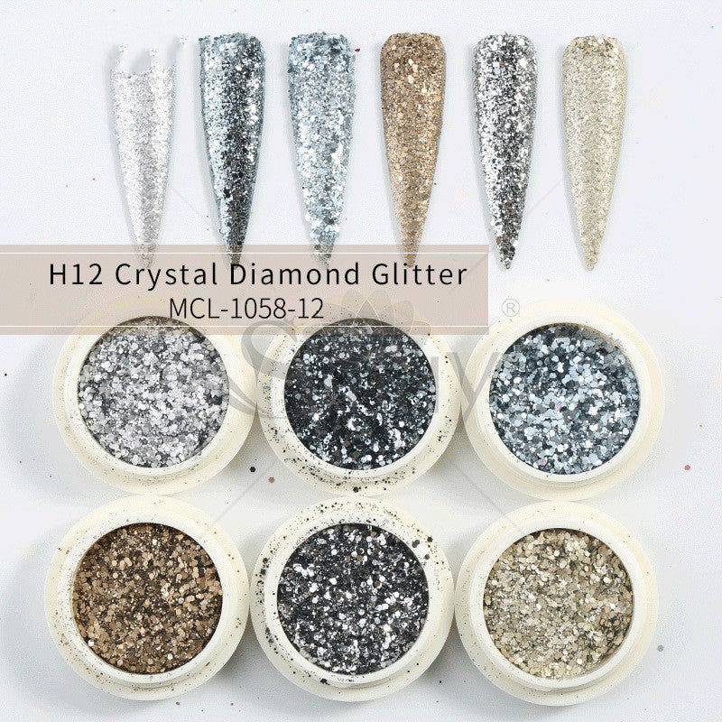 Glitter Set Mermaid Aurora Nail Powder - NJPH Best Selling 