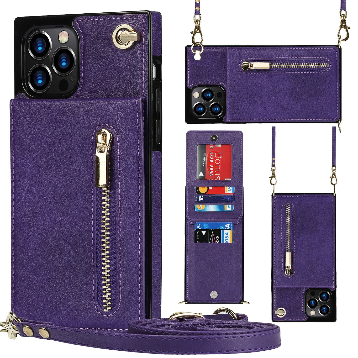 Zipper Phone Case Phone Case Crossbody - NJPH Best Selling 