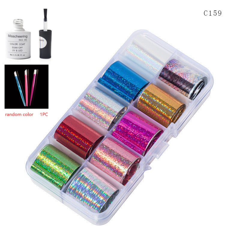 Nail Art Transfer Foils Set Of 12 - NJPH Best Selling 