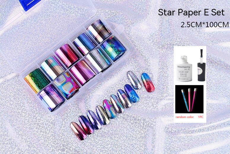 Nail Art Transfer Foils Set Of 12 - NJPH Best Selling 