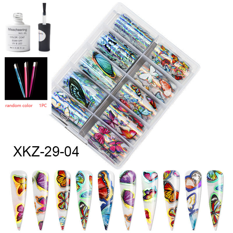 Nail Art Transfer Foils Set Of 12 - NJPH Best Selling 