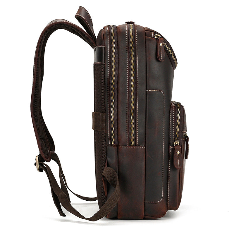 Leather Backpack Vintage Backpack Men's Cowhide - NJPH Best Selling 