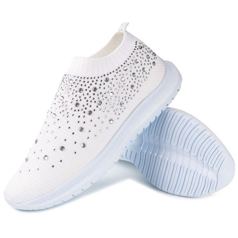 Rhinestone Flyknit Sneakers - NJPH Best Selling 