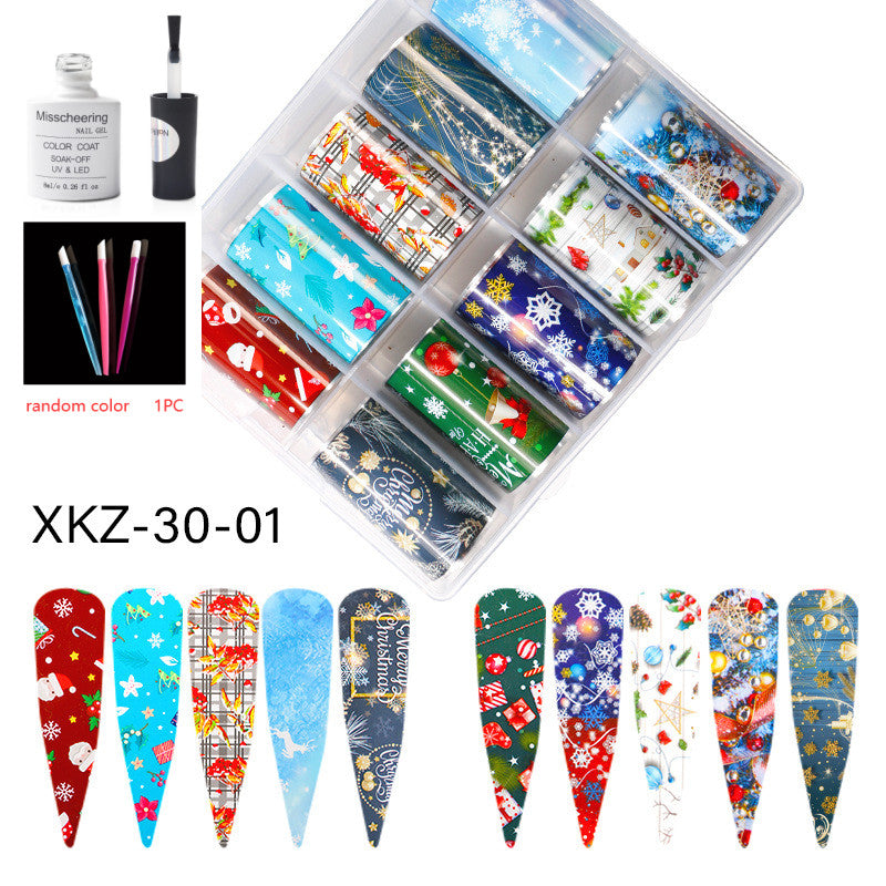 Nail Art Transfer Foils Set Of 12 - NJPH Best Selling 