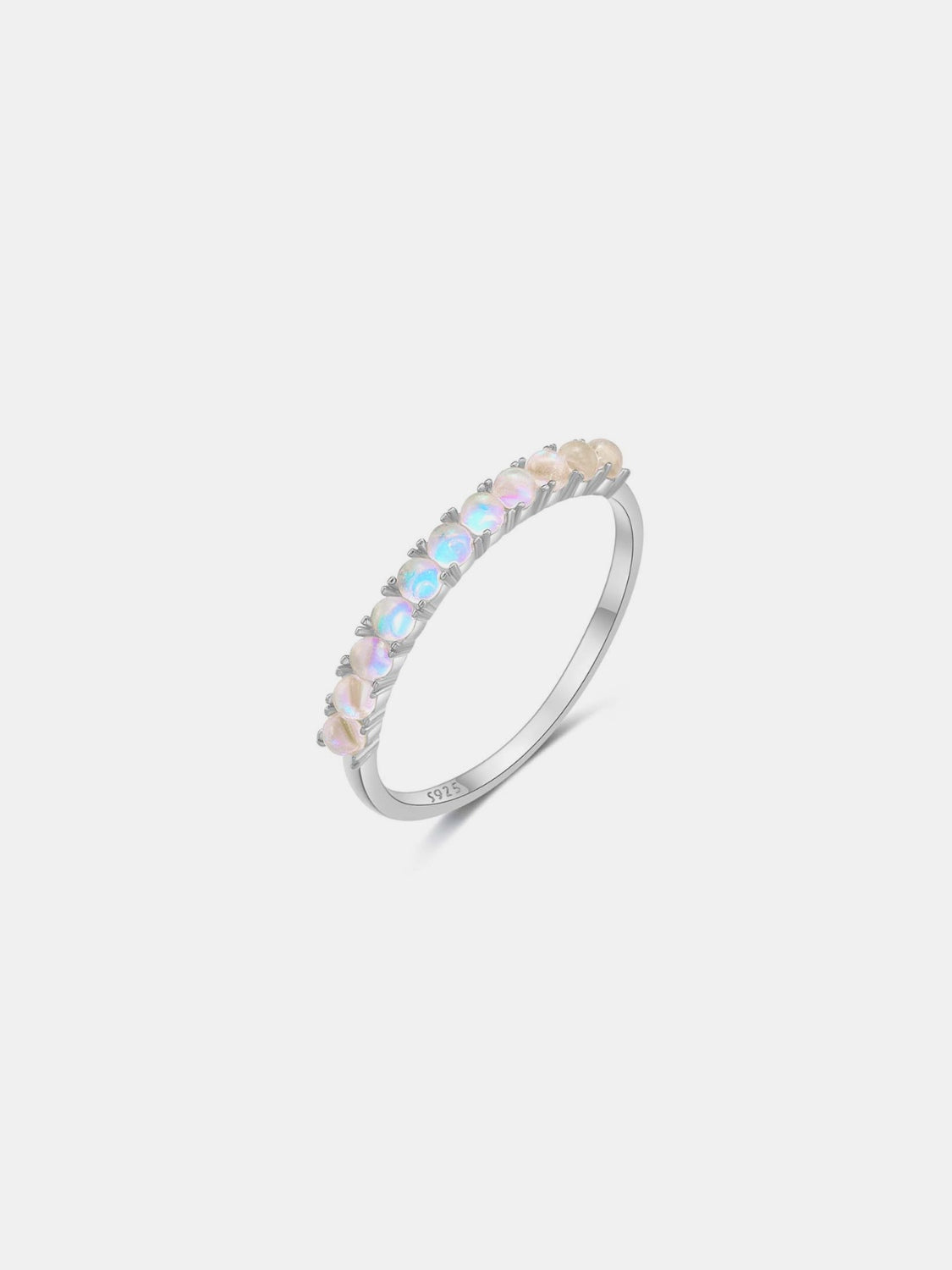 925 Sterling Silver Inlaid Opal Ring - NJPH Best Selling 