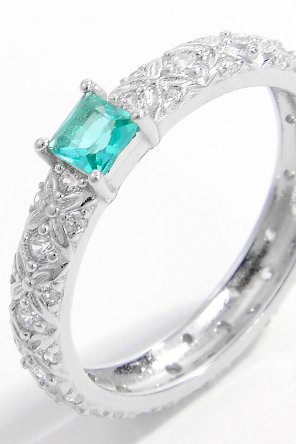 925 Sterling Silver Square Zircon Ring - NJPH Best Selling 