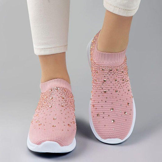 Rhinestone Flyknit Sneakers - NJPH Best Selling 