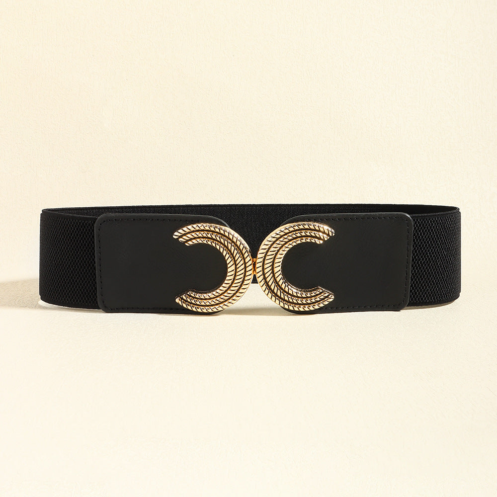 Double C Buckle Elastic Belt - NJPH Best Selling 