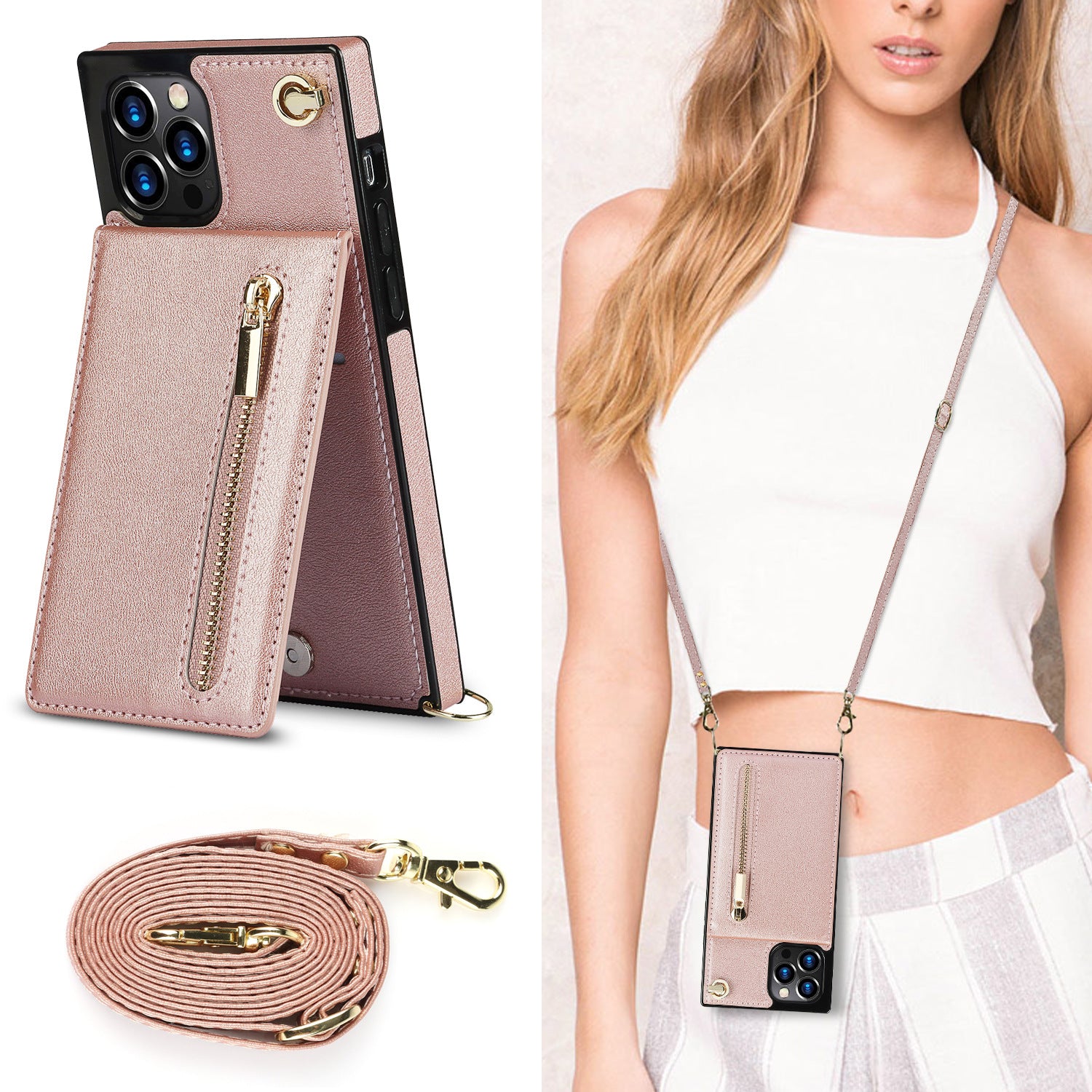 Zipper Phone Case Phone Case Crossbody - NJPH Best Selling 