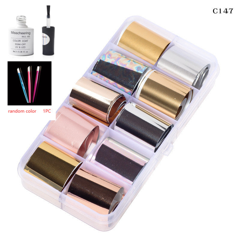 Nail Art Transfer Foils Set Of 12 - NJPH Best Selling 