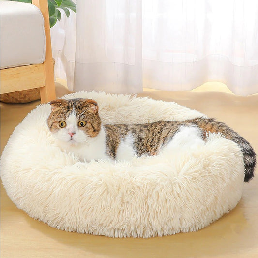 Dog Bed Super Soft Washable Long Plush Pet Kennel Deep Sleep Dog House Velvet Mats Sofa For Dog Basket Pet Cat Bed - NJPH Best Selling 