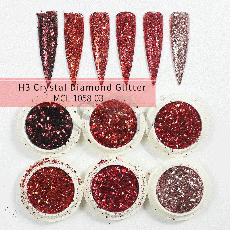 Glitter Set Mermaid Aurora Nail Powder - NJPH Best Selling 