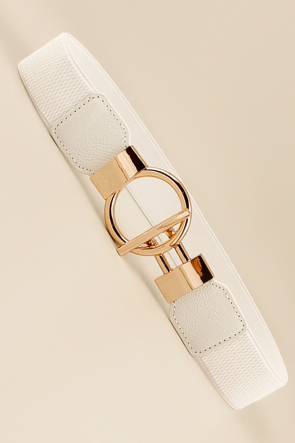 Circle Shape Buckle Zinc Alloy Buckle PU Leather Belt - NJPH Best Selling 