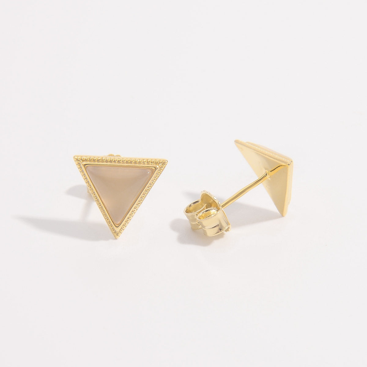 925 Sterling Silver Zircon Triangle Stud Earrings - NJPH Best Selling 