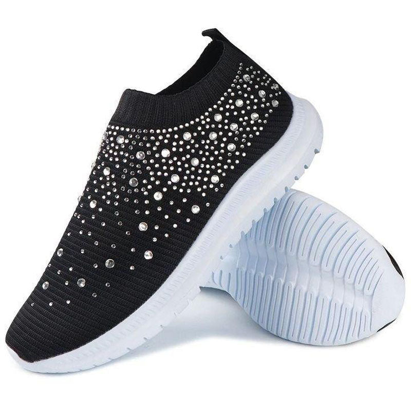 Rhinestone Flyknit Sneakers - NJPH Best Selling 