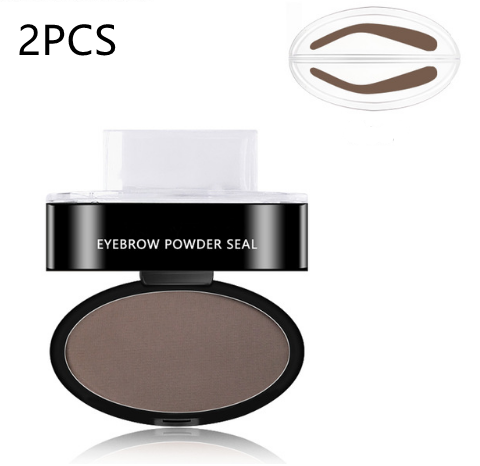 Eyebrow Powder Stamp Tint Stencil Kit Cosmetics Professional Makeup Waterproof Eye Brow Stamp Lift Eyebrow Enhancers Stencil Kit - NJPH Best Selling 