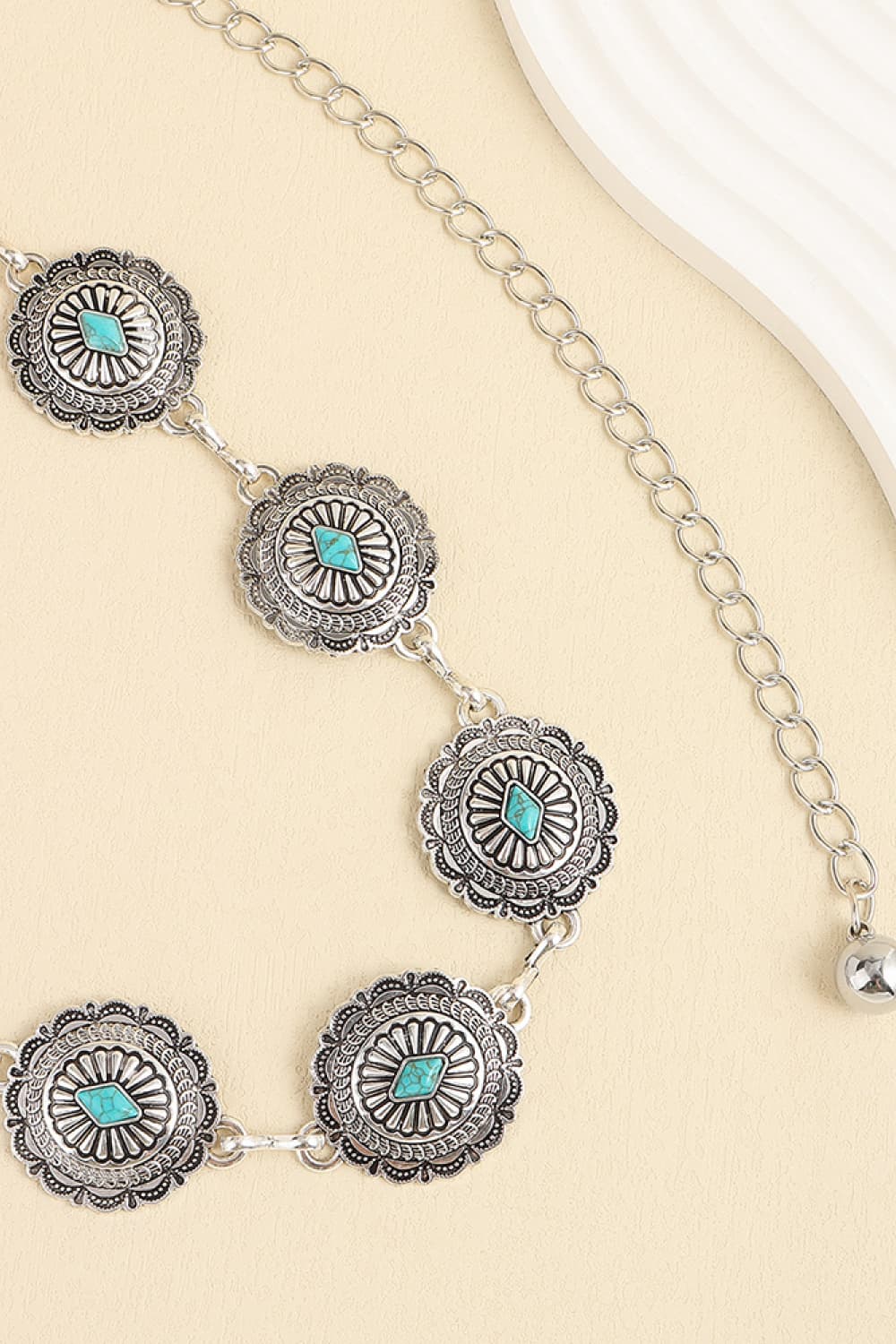 Vintage Turquoise Alloy Belt - NJPH Best Selling 