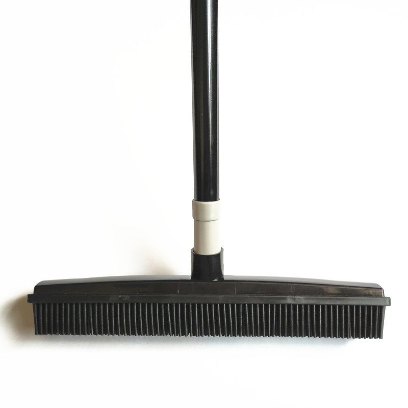 Pet hair removal broom long handle scrub brush retractable floor brush cleaning broom rubber brush cleaning cat dog hair - NJPH Best Selling 