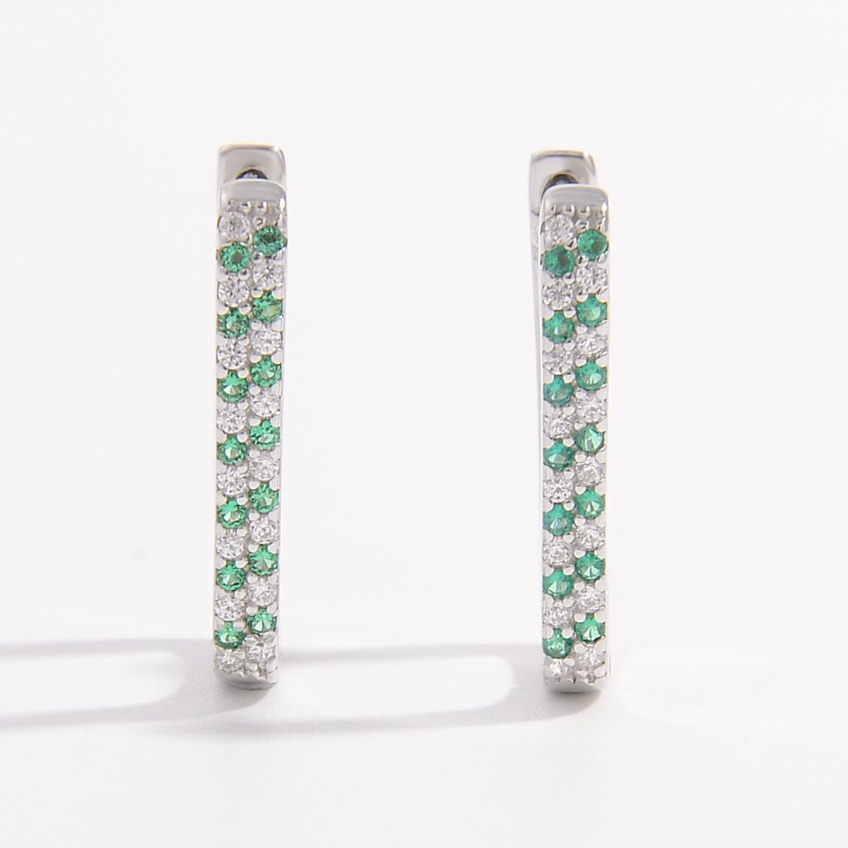 925 Sterling Silver Inlaid Zircon Earrings - NJPH Best Selling 