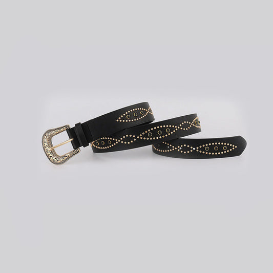 PU Leather Rhinestone Belt - NJPH Best Selling 