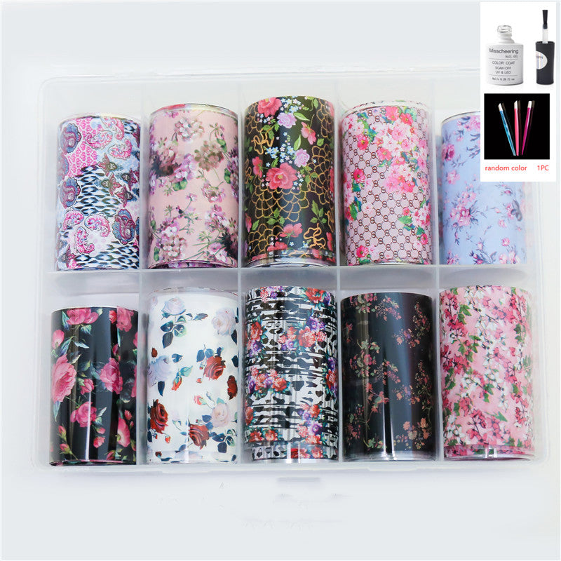 Nail Art Transfer Foils Set Of 12 - NJPH Best Selling 