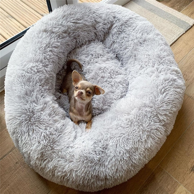 Dog Bed Super Soft Washable Long Plush Pet Kennel Deep Sleep Dog House Velvet Mats Sofa For Dog Basket Pet Cat Bed - NJPH Best Selling 